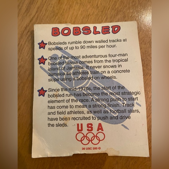 NWT Vintage US Olympic Team Limited Edition General Mills Coin 🪙 1998 Bobsled - Picture 2 of 2